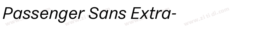 Passenger Sans Extra字体转换 Passenger Sans Extra字体转换
